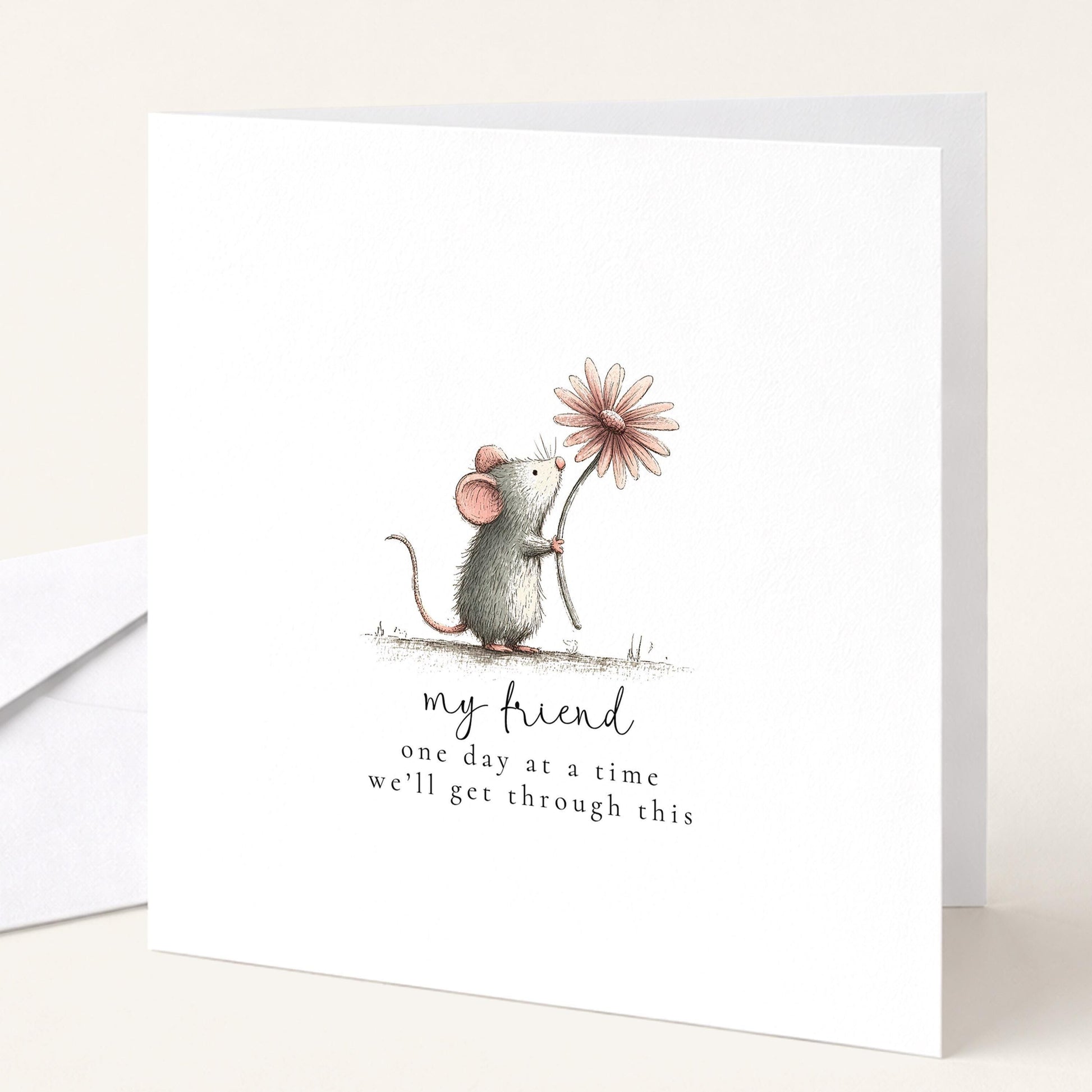 One Day At A Time Card – Encouragement Card For Friend With Supportive Message