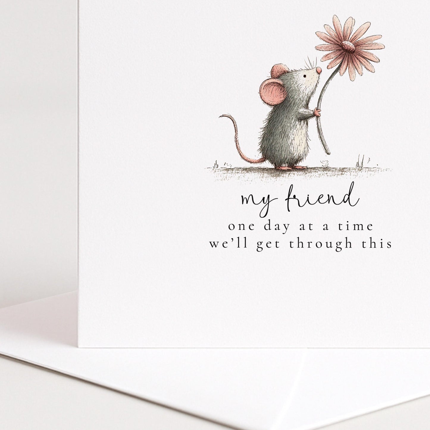 One Day At A Time Card – Encouragement Card For Friend With Supportive Message