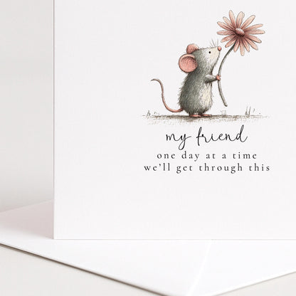 One Day At A Time Card – Encouragement Card For Friend With Supportive Message