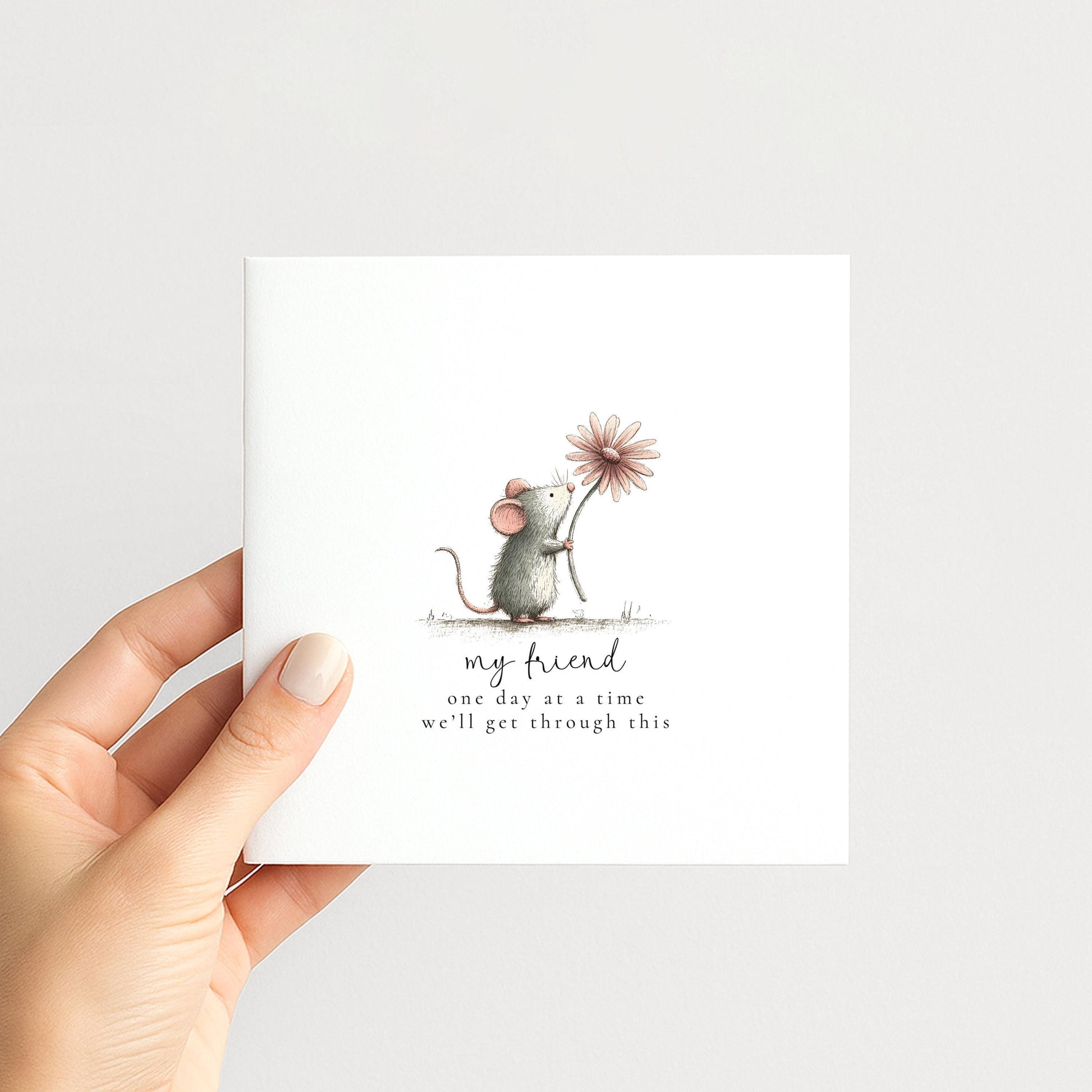 One Day At A Time Card – Encouragement Card For Friend With Supportive Message