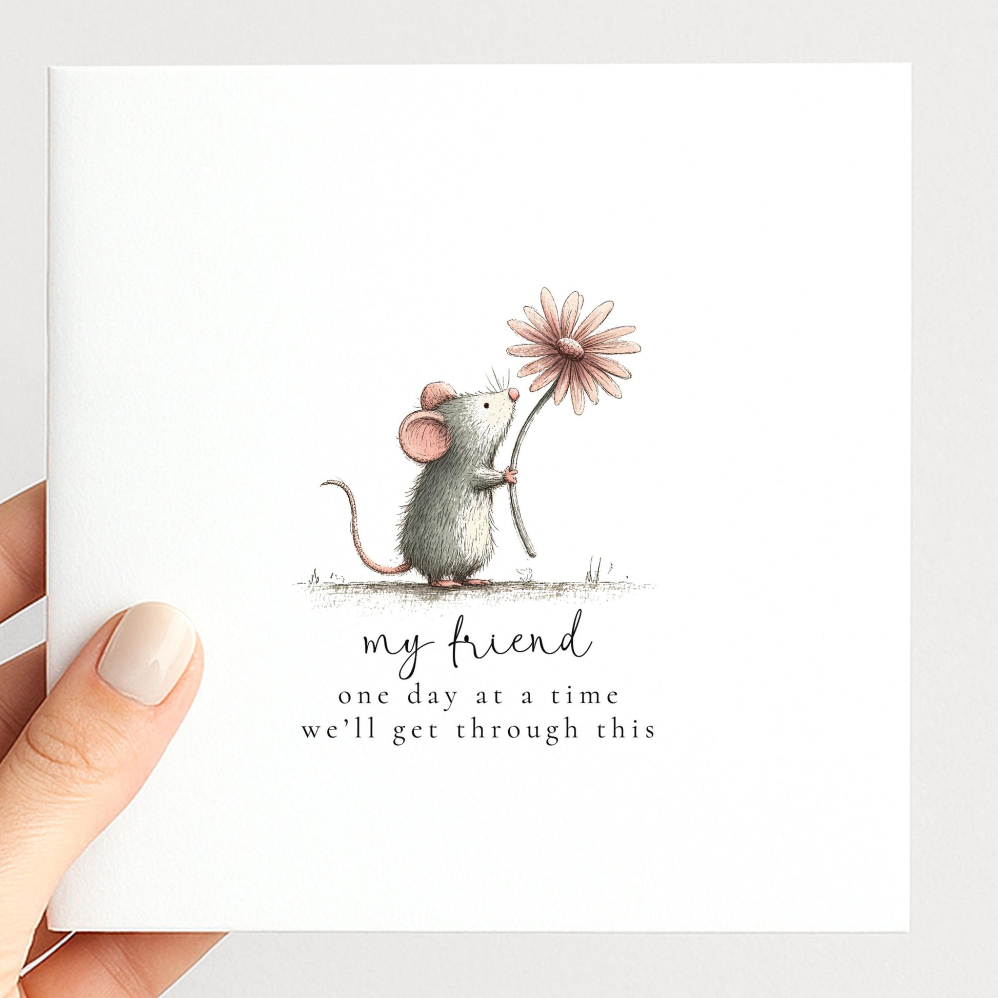 One Day At A Time Card – Encouragement Card For Friend With Supportive Message