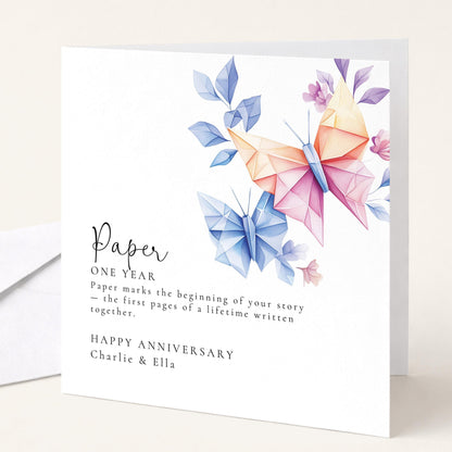 Paper Anniversary Card