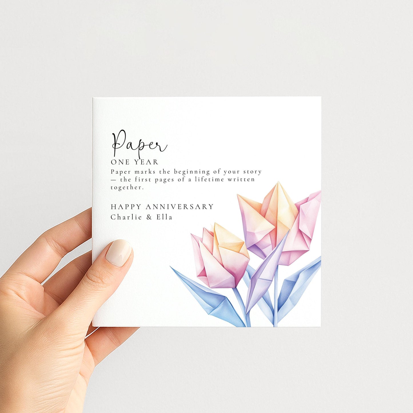 Paper Anniversary Card