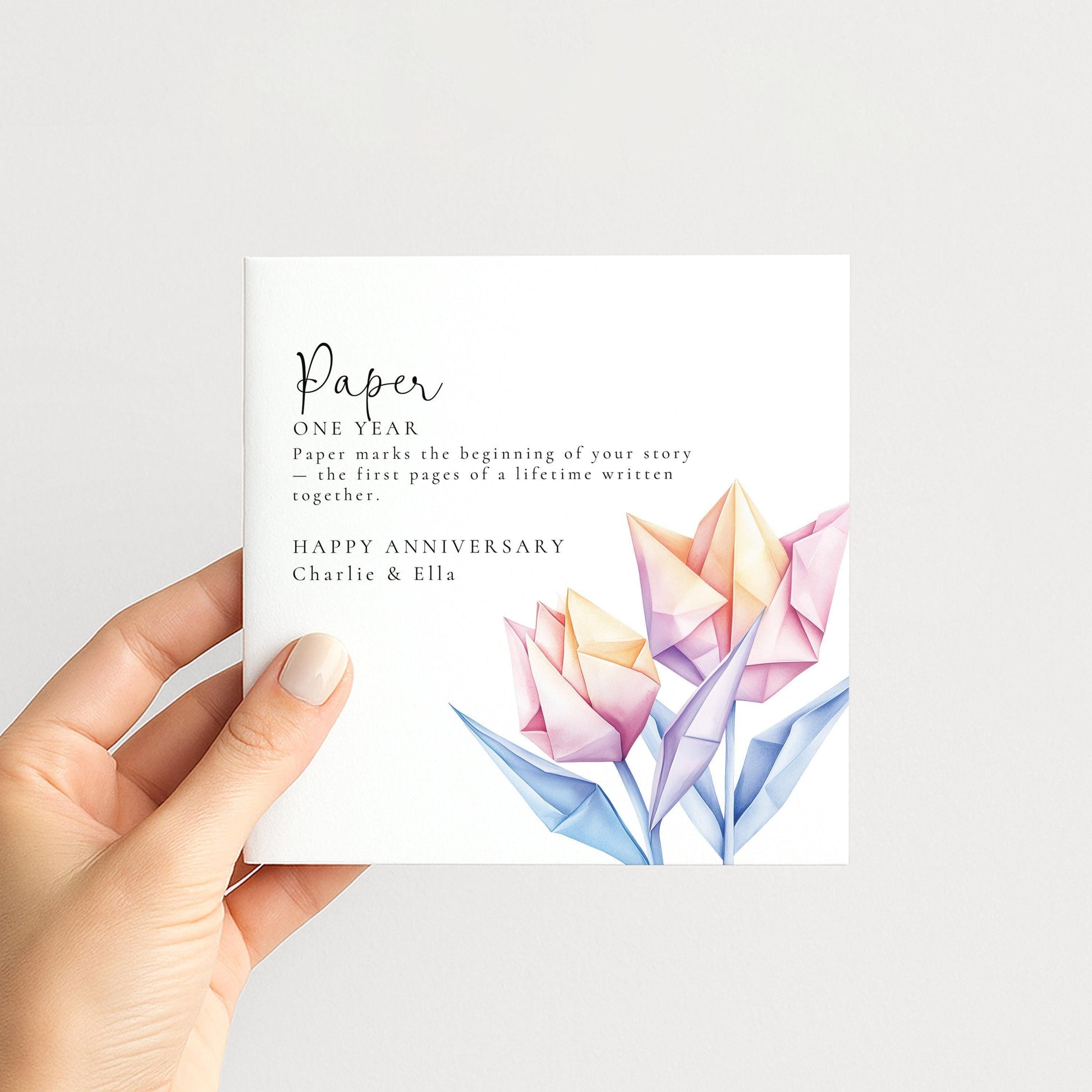 Paper Anniversary Card