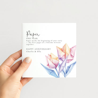 Paper Anniversary Card