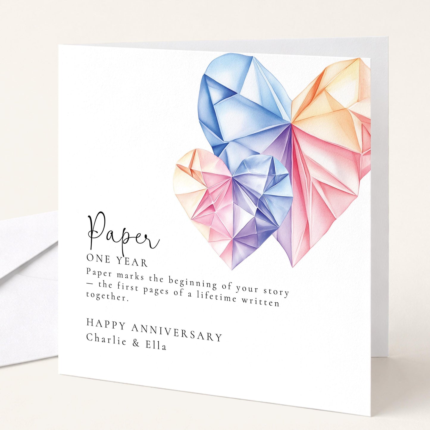 Paper Anniversary Card