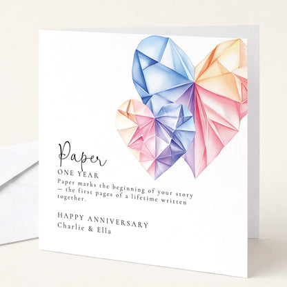 Paper Anniversary Card