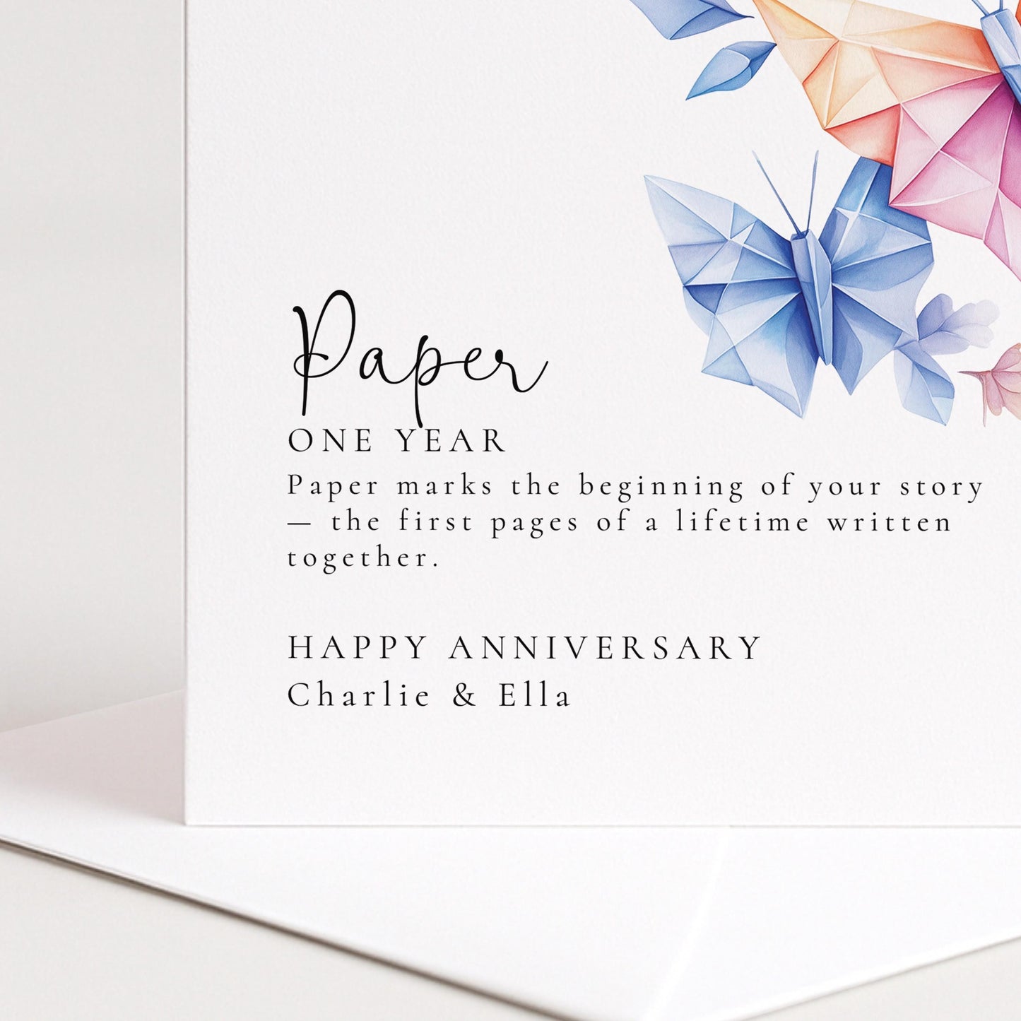 Paper Anniversary Card
