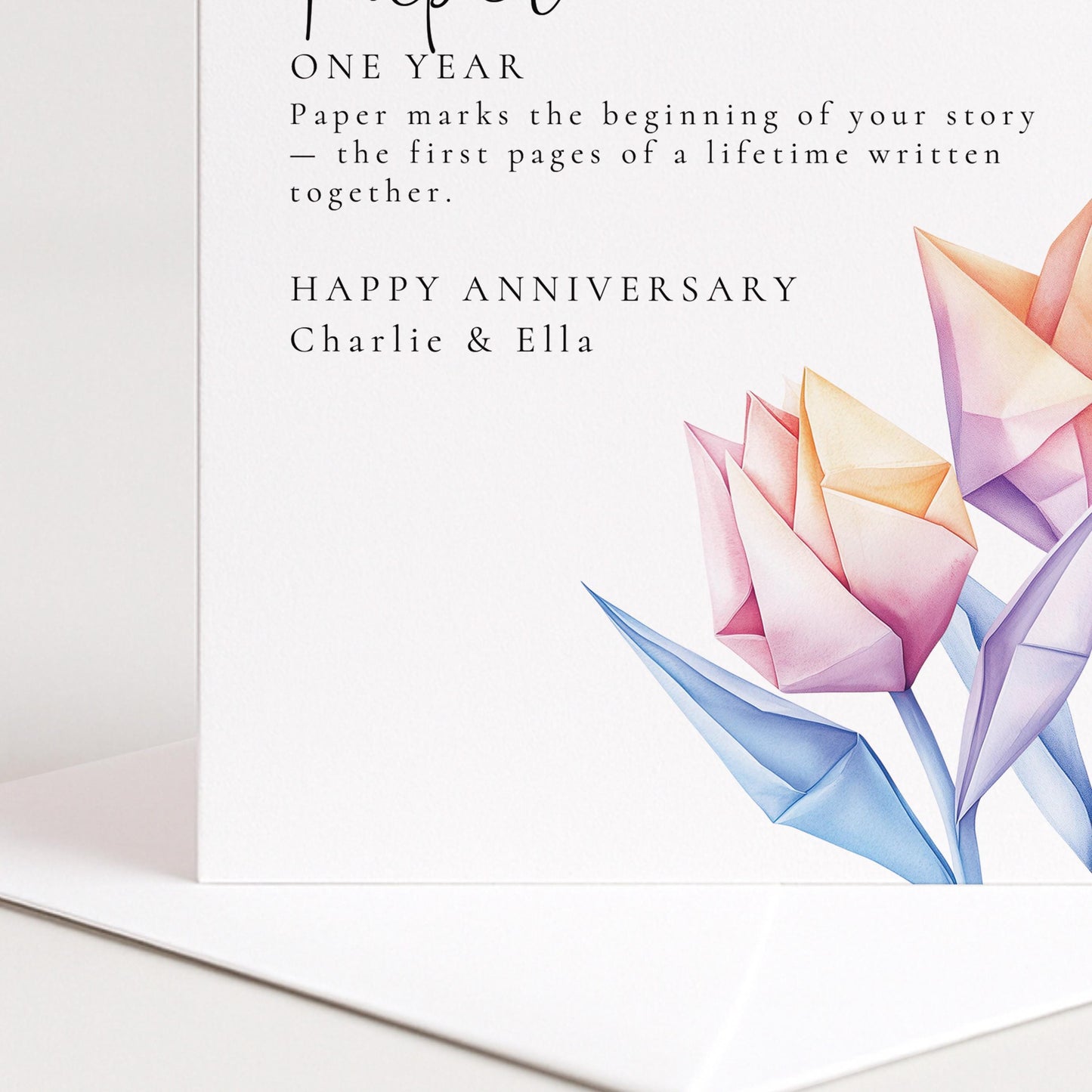 Paper Anniversary Card