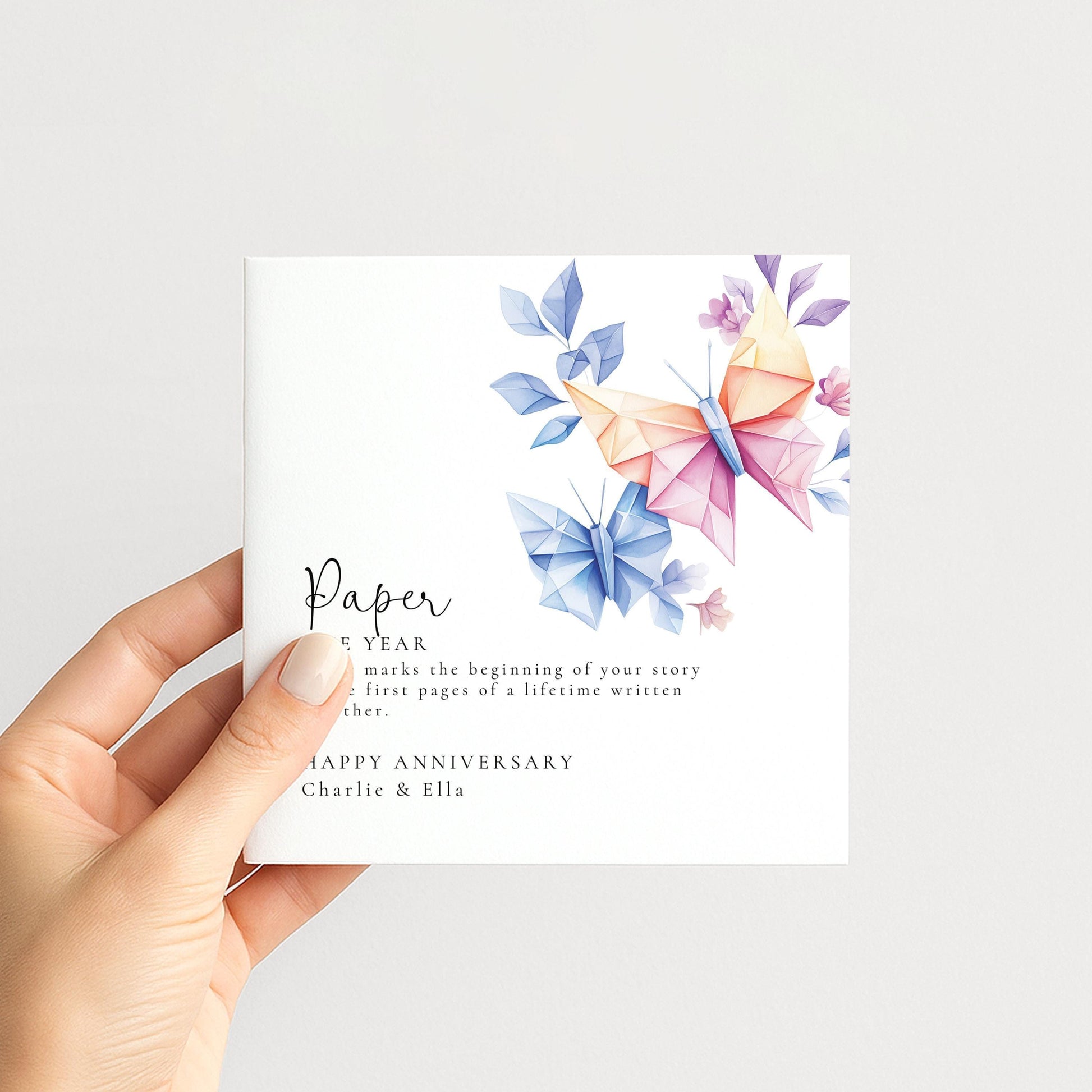 Paper Anniversary Card