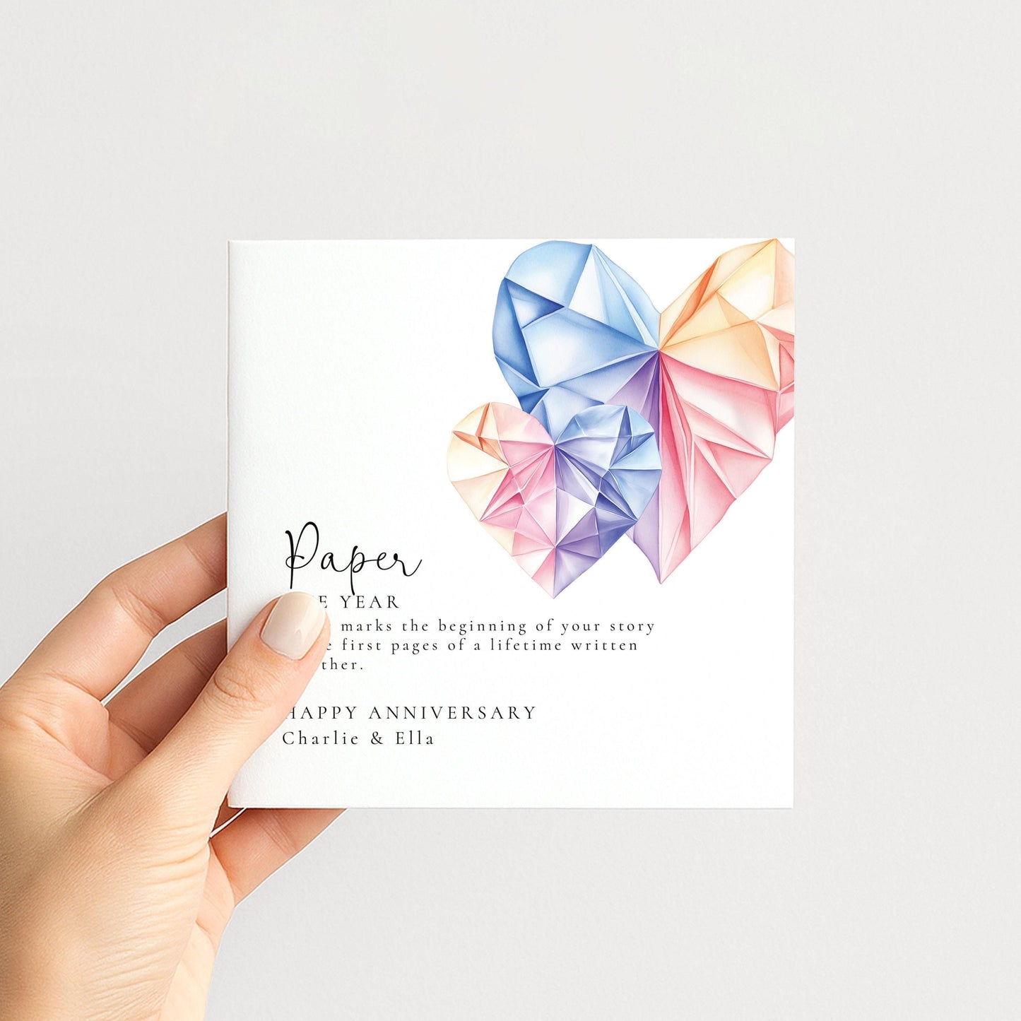Paper Anniversary Card