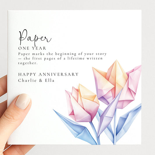 Paper Anniversary Card