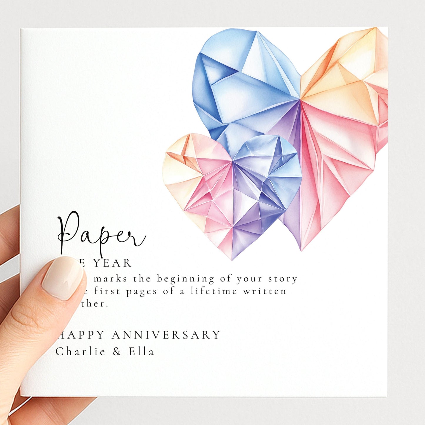 Paper Anniversary Card