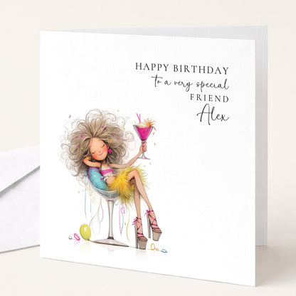 Personalised Birthday Card for Friend