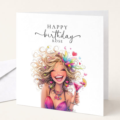 Personalised Birthday Card for Her