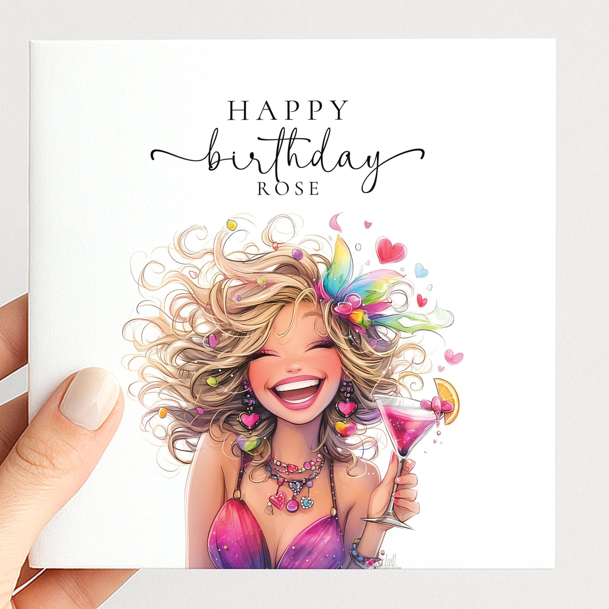 Personalised Birthday Card for Her