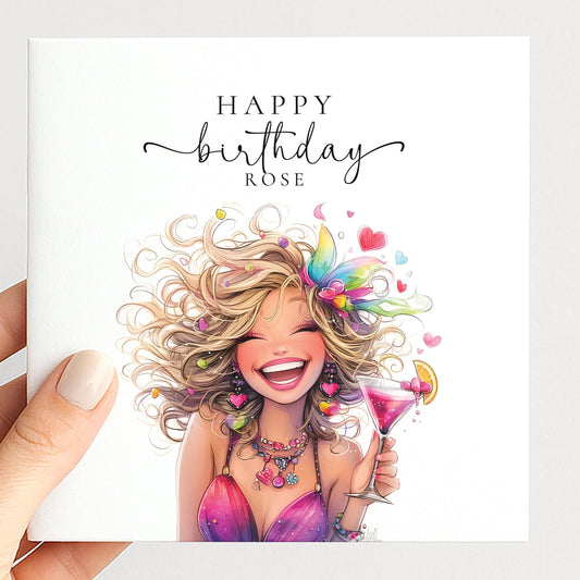 Personalised Birthday Card for Her