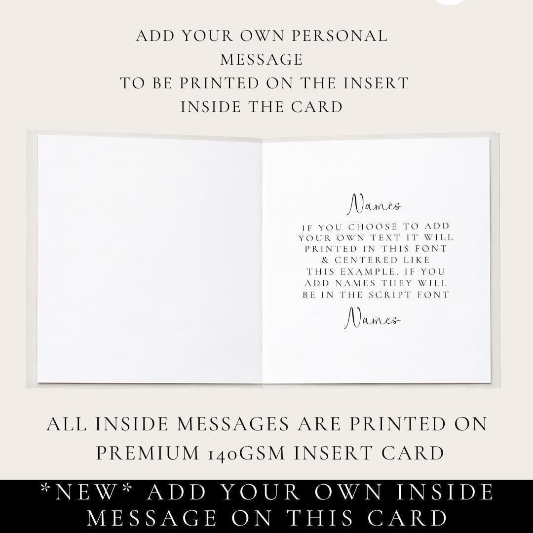 Personalised Christmas Card for Brother and Sister-in-law Christmas Bauble Card