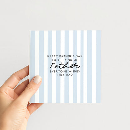 Personalised Father’s Day Card – Minimalist Stripe Colour Design With Message Inside