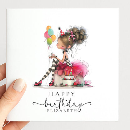 Personalised Girl Birthday Card