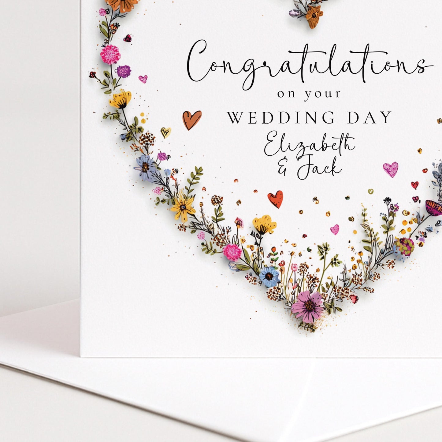 Personalised Wedding Card