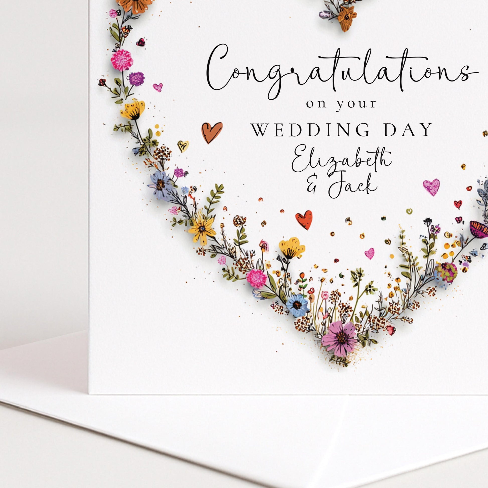 Personalised Wedding Card