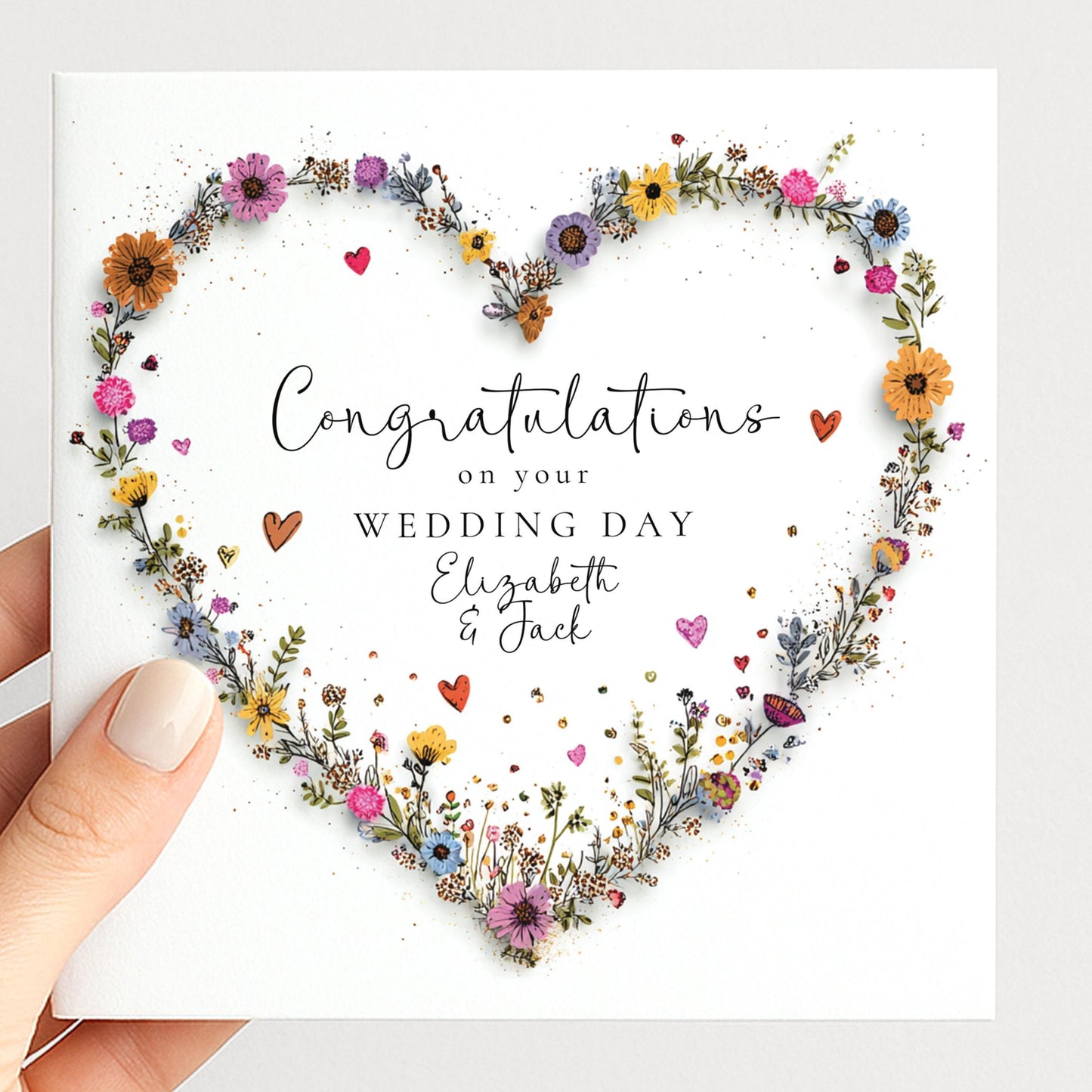 Personalised Wedding Card