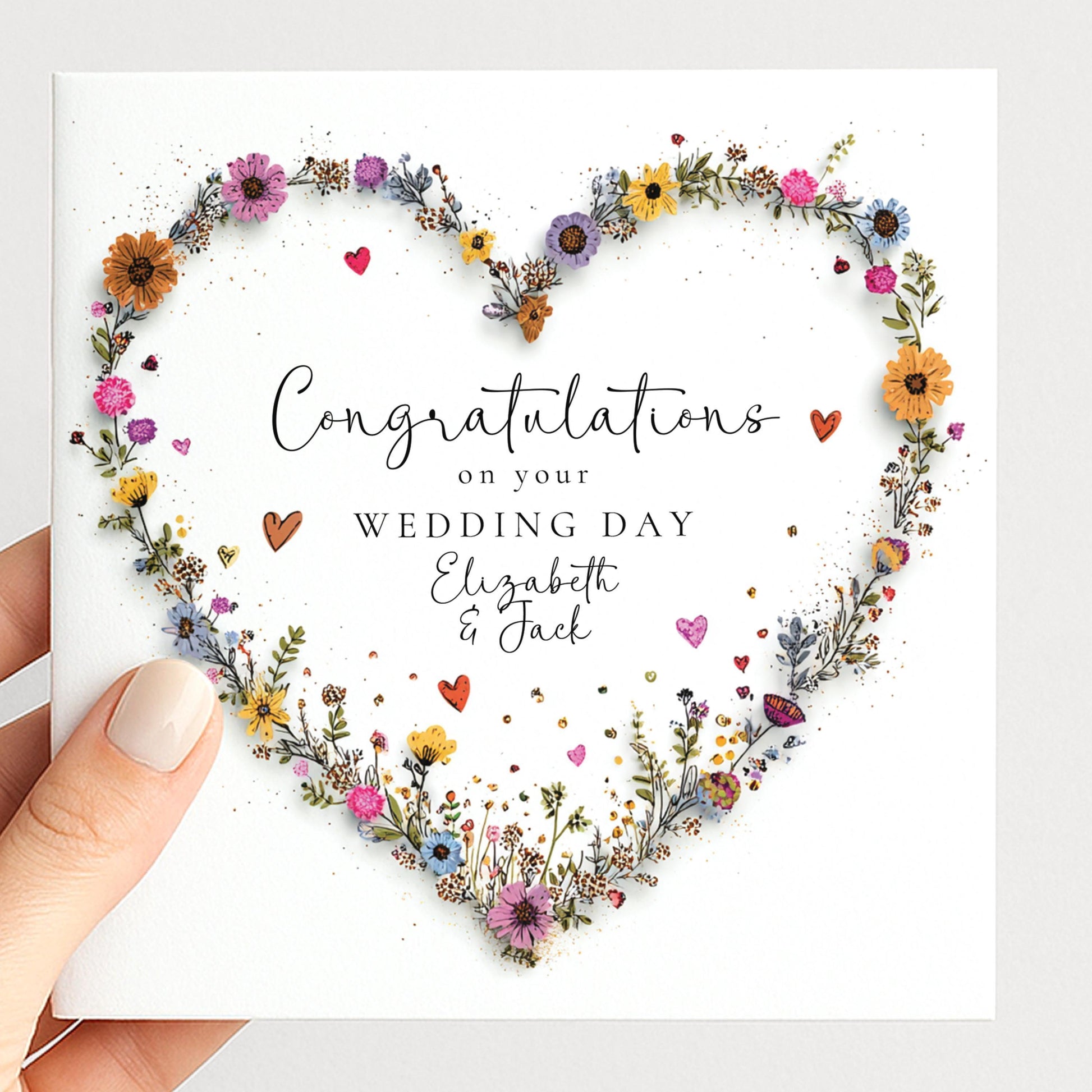 Personalised Wedding Card