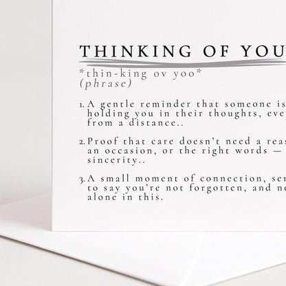 Thinking Of You Card - Comfort Greeting Card