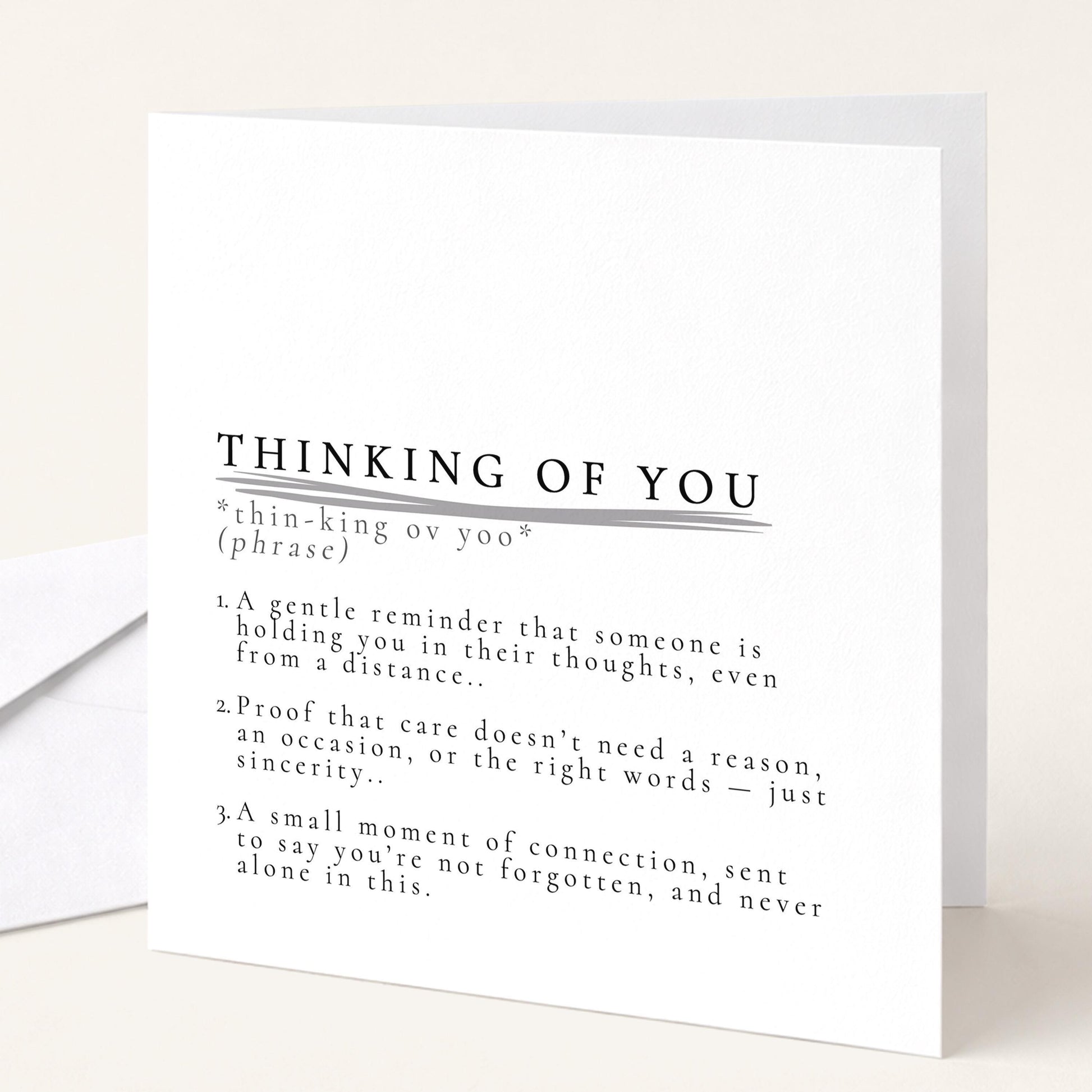 Thinking Of You Card - Comfort Greeting Card