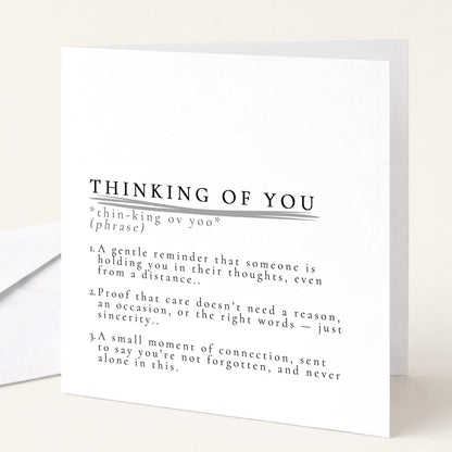 Thinking Of You Card - Comfort Greeting Card