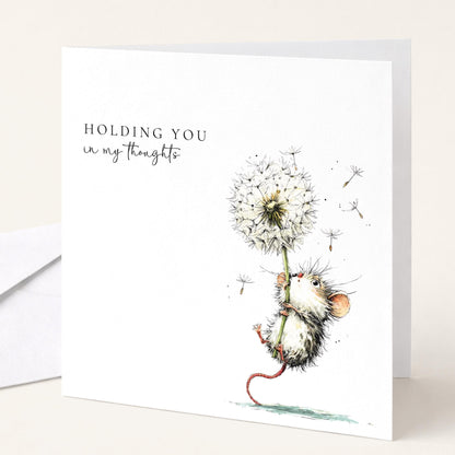 Thinking Of You Card – Comforting Greeting Card With Hand-Drawn Illustration