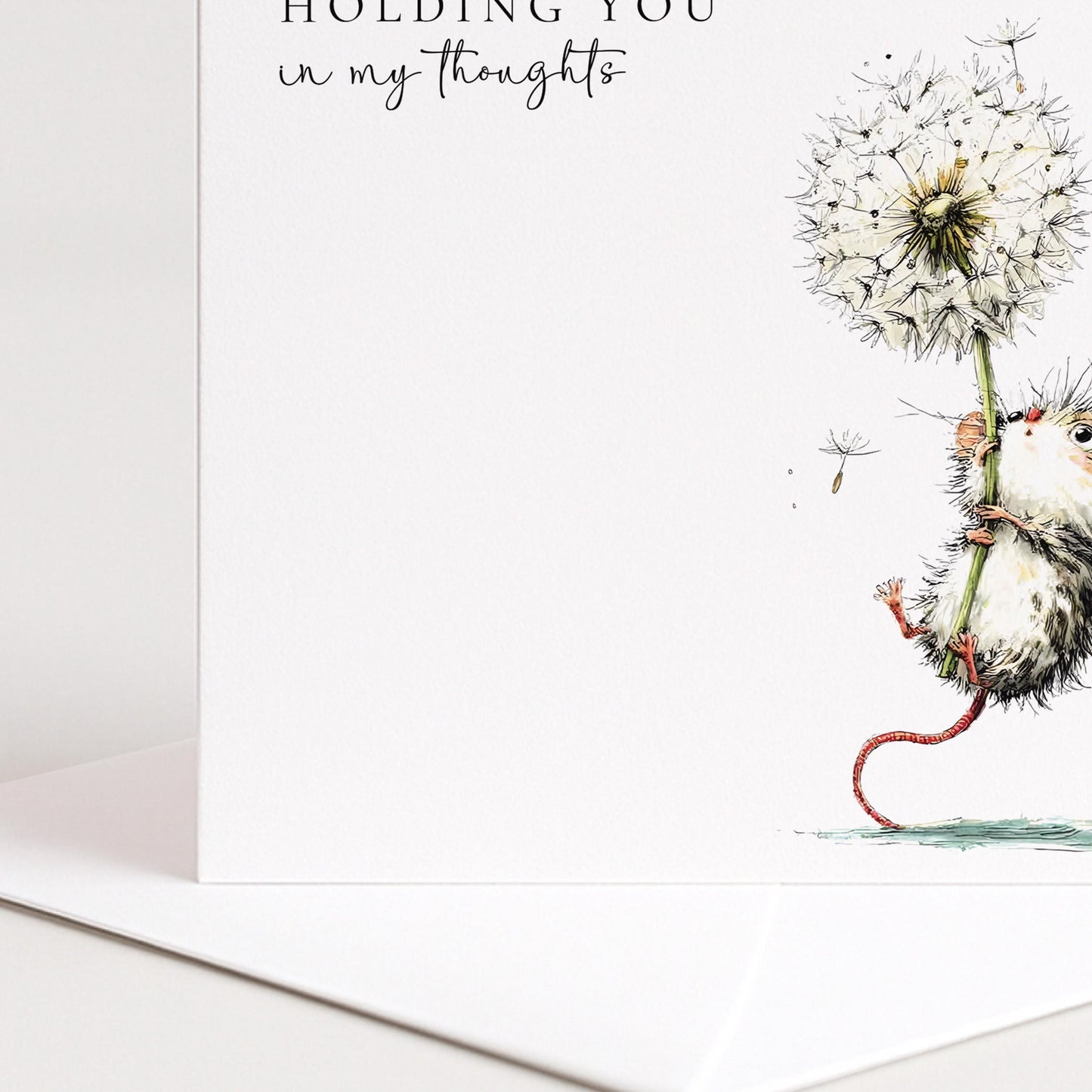 Thinking Of You Card – Comforting Greeting Card With Hand-Drawn Illustration
