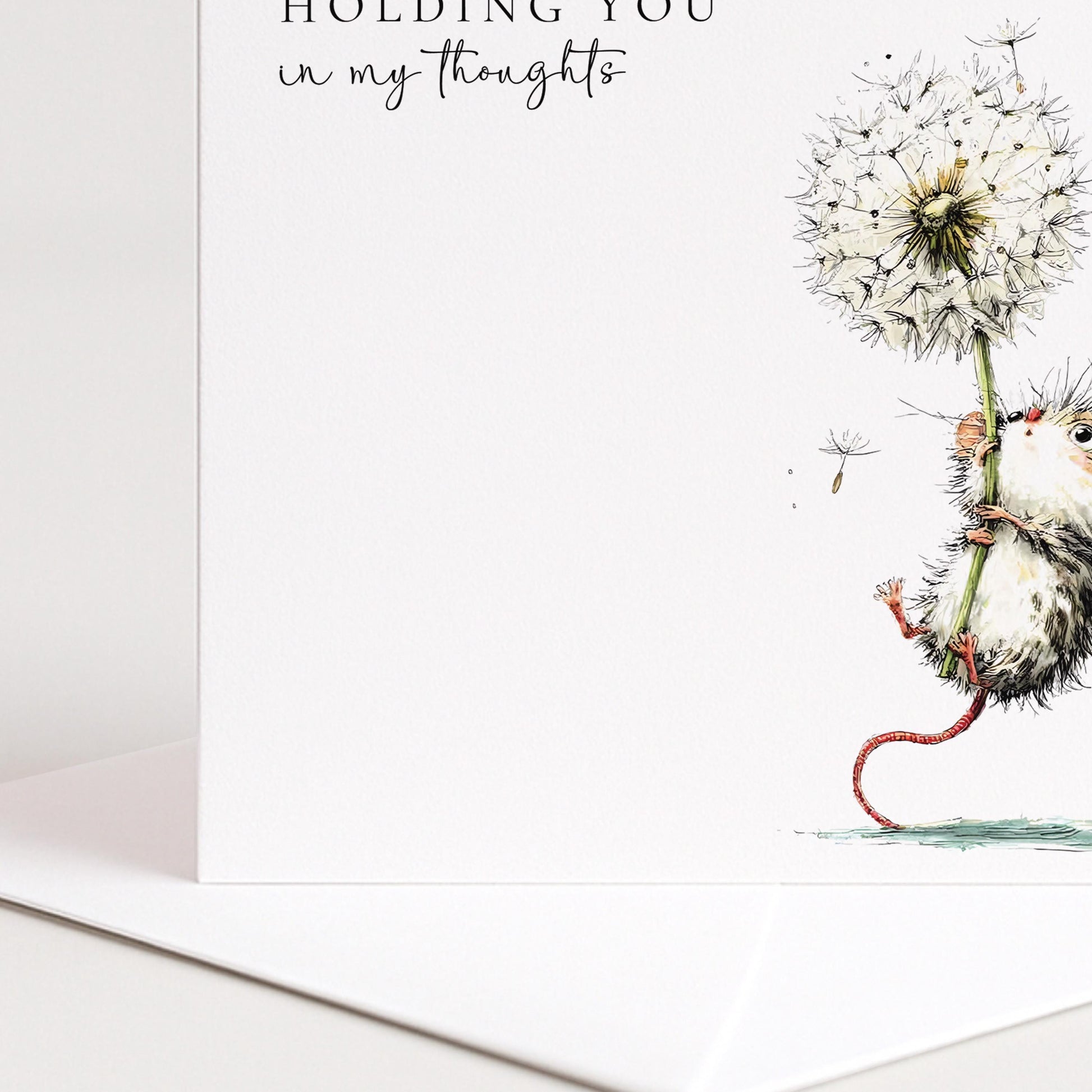 Thinking Of You Card – Comforting Greeting Card With Hand-Drawn Illustration