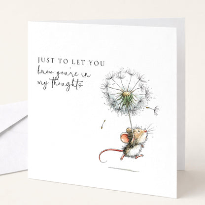 Thinking Of You Card – Comforting Sympathy Card With Matte Finish & Blank Inside
