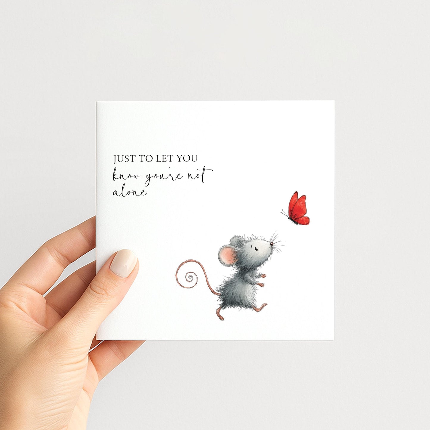 Thinking of You Card – Comfort & Encouragement Support Card with Matte Finish