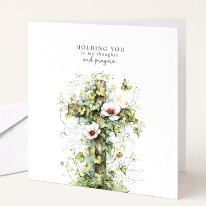 Thinking of You Card – Faith Based Sympathy Greeting With Soft Matte Finish
