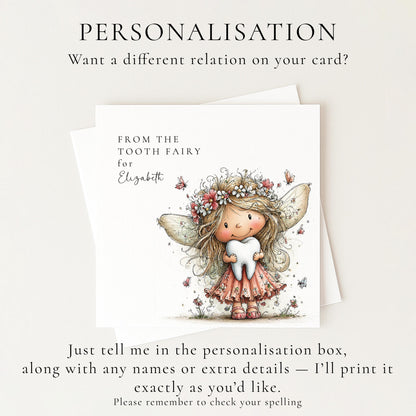Tooth Fairy Card for Child
