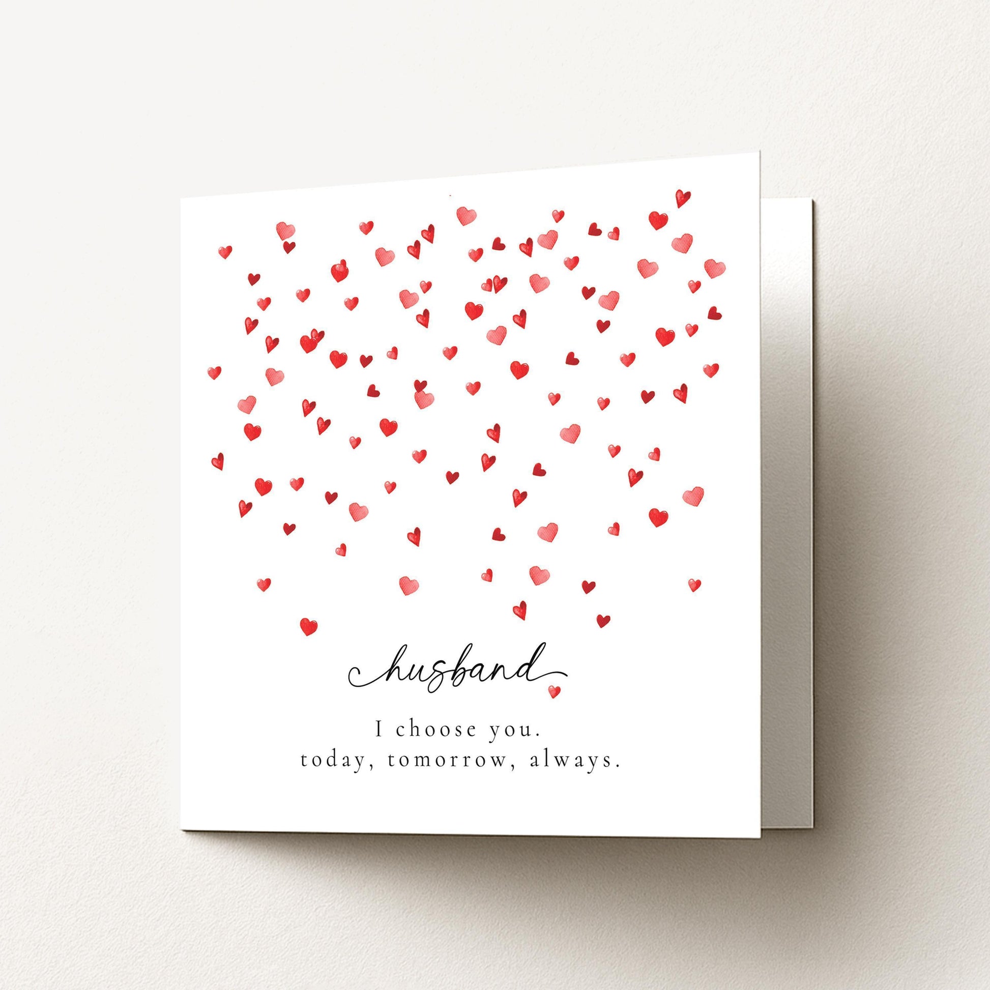 Valentines Husband Card – Personalised Romantic Husband Card With Matte Finish