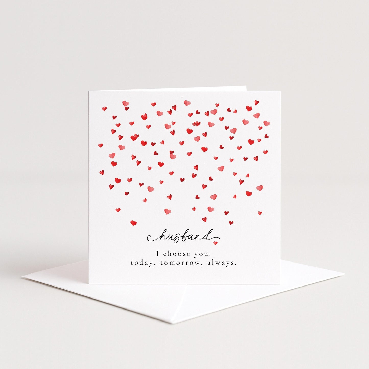Valentines Husband Card – Personalised Romantic Husband Card With Matte Finish
