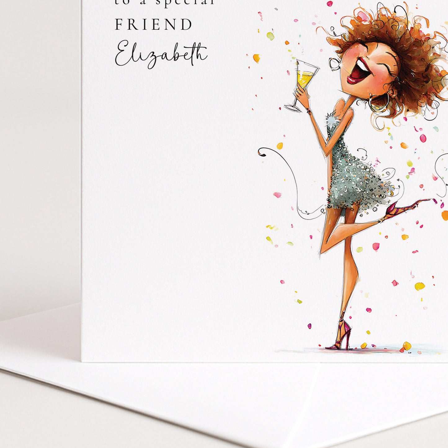 Funny Birthday Card for Friend — Fuelled by Prosecco & Drama
