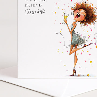 Funny Birthday Card for Friend — Fuelled by Prosecco & Drama