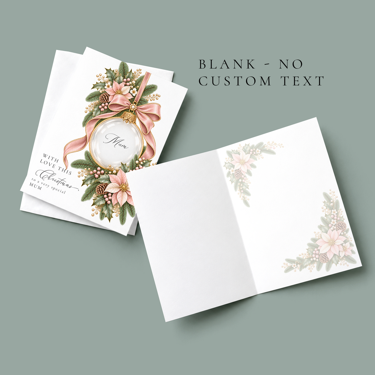 Personalised Mum Christmas Card