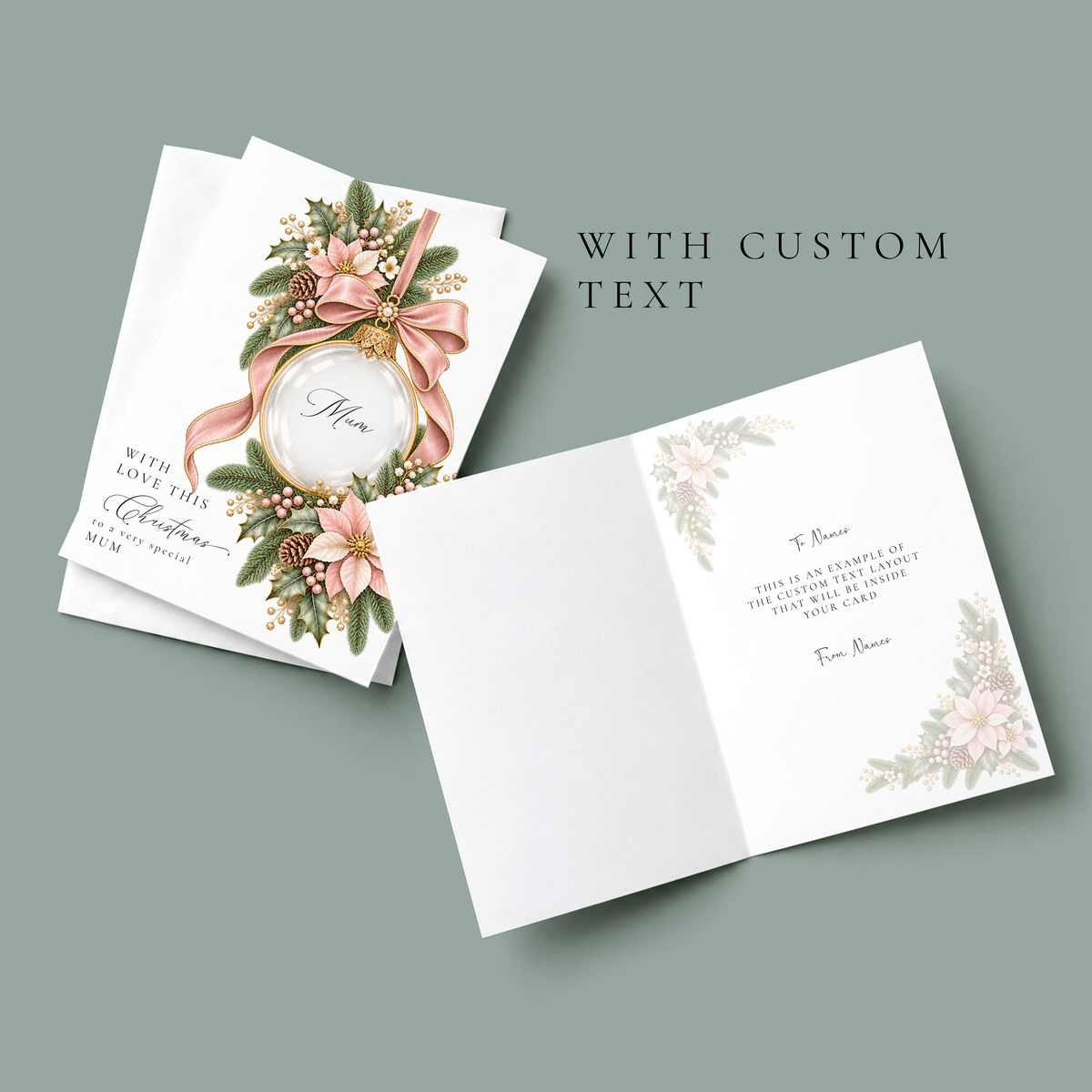 Personalised Mum Christmas Card