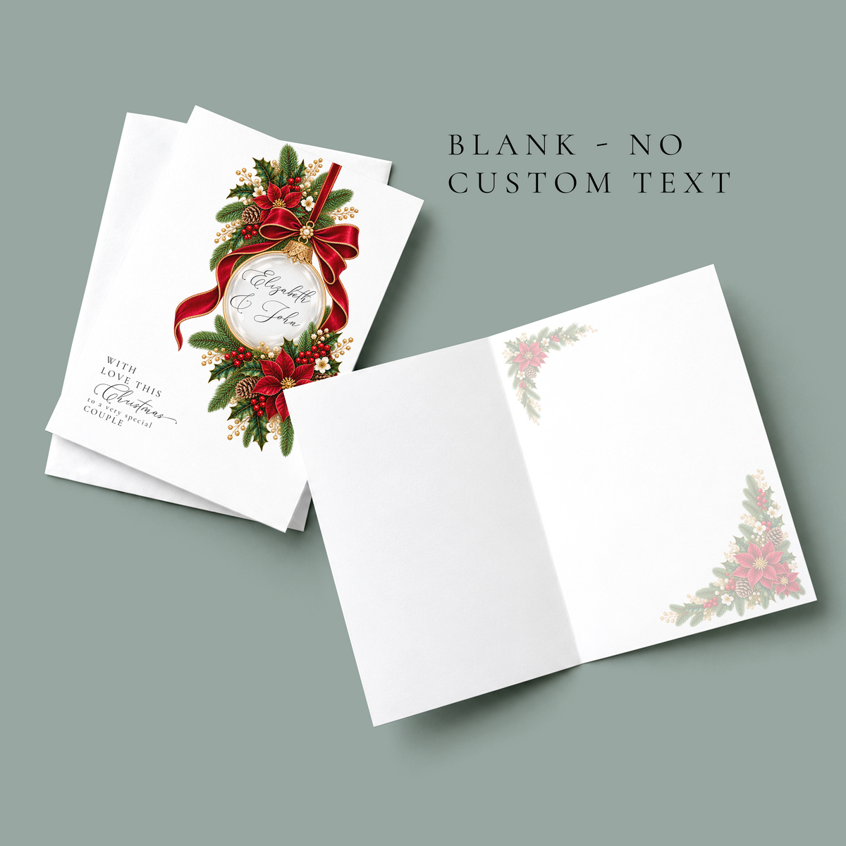 Personalised Couple Christmas Card