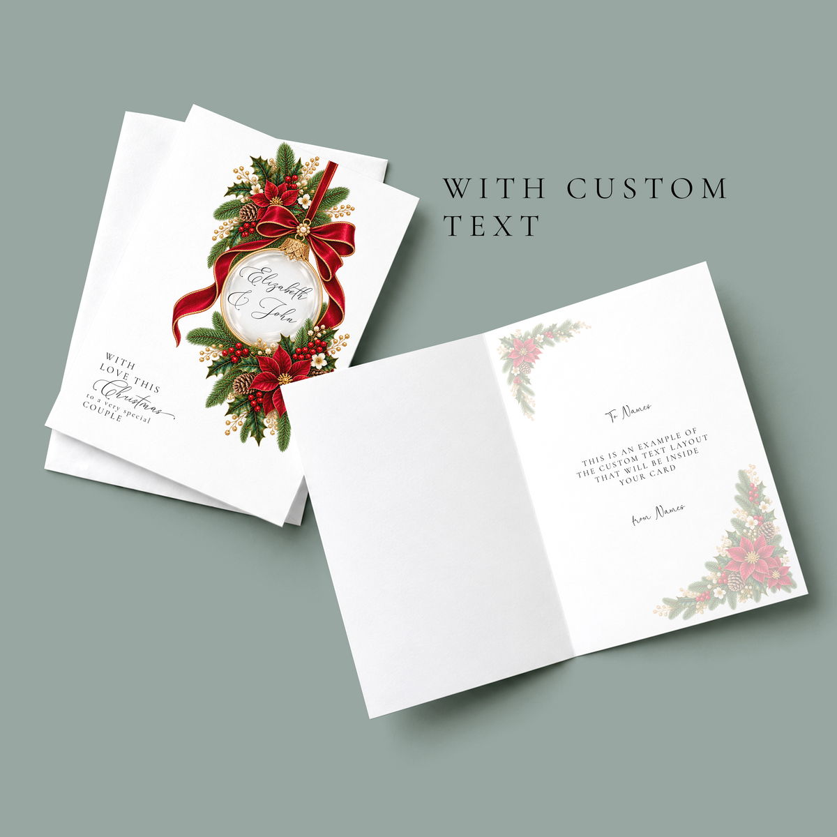Personalised Couple Christmas Card