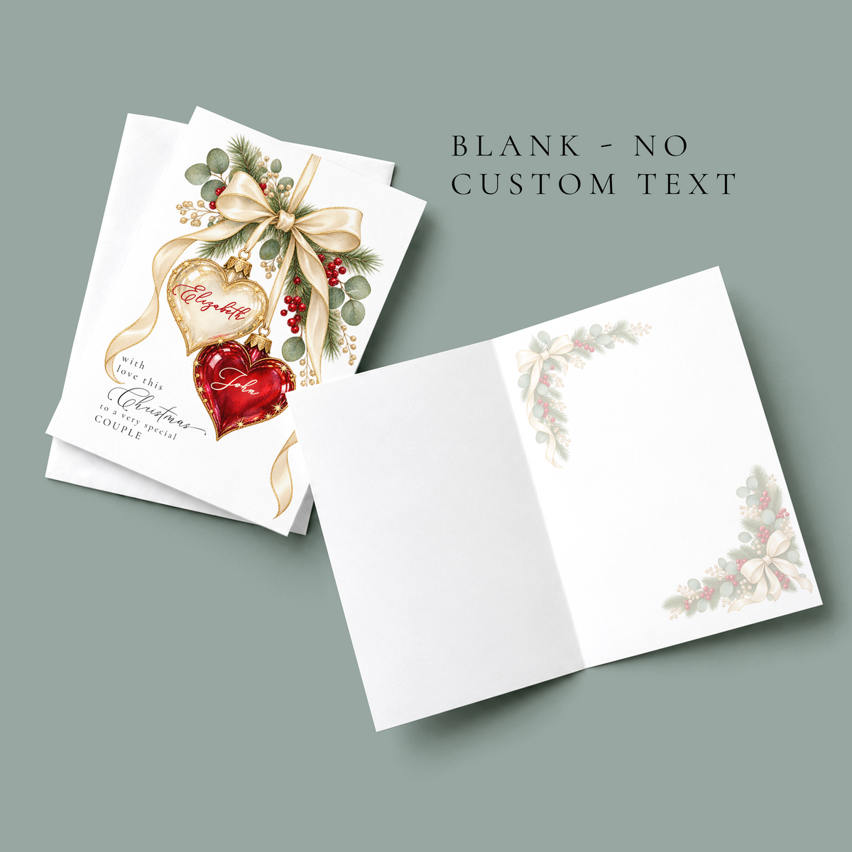 Personalised Couple Christmas Card