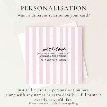 Wedding Congratulations Card
