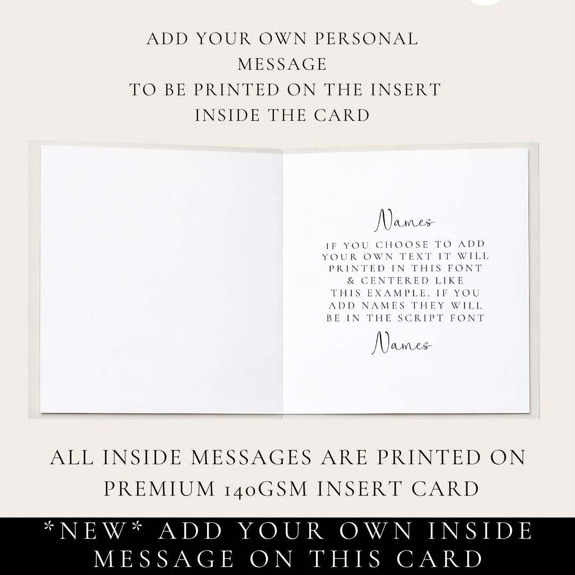 Personalised Christmas Card | Elegant Festive Wreath Design | Premium Matte Finish