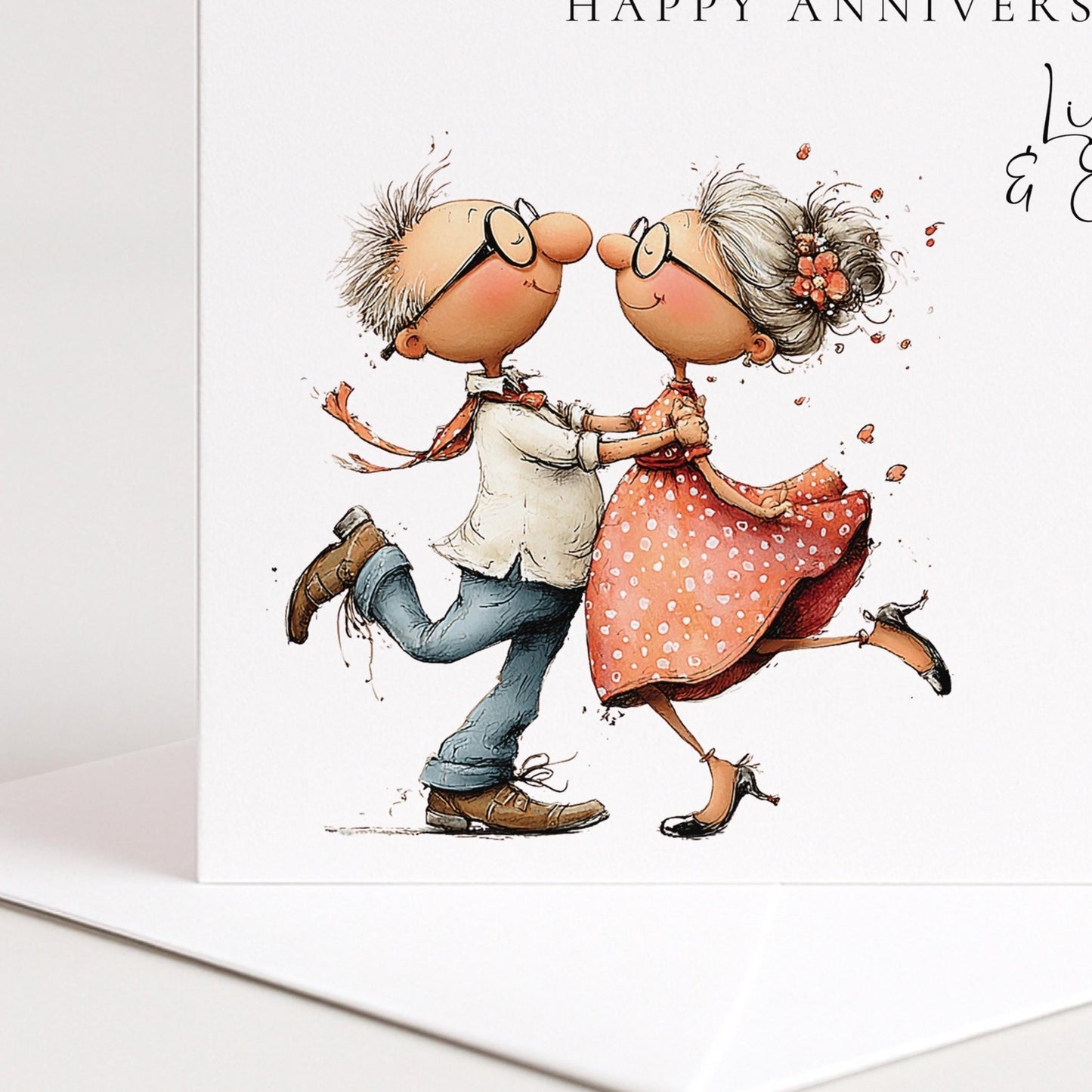 Anniversary Card Brother Sister In Law | Custom Message Card For Relationship Celebration